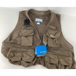 Columbia Cool Creek Mesh Vest Men Size XL Sportwear Fishing Outdoor Utility Gear